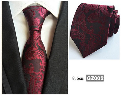 Ricnais Muška kravata Cvjetne kravate za muškarce Poslovni dodaci za vjenčanje Luksuzna crvena crna kravata oko vrata Luksuzna kravata Odijelo Svečane haljine Kravata