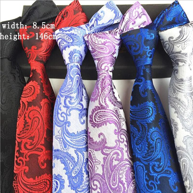 Ricnais Muška kravata Cvjetne kravate za muškarce Poslovni dodaci za vjenčanje Luksuzna crvena crna kravata oko vrata Luksuzna kravata Odijelo Svečane haljine Kravata