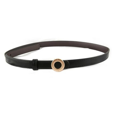 Νέα μόδα δερμάτινη λεπτή ζώνη για γυναίκες Προσωπικότητα μεταλλική πόρπη λουράκι μέσης σχεδιαστής γυναικείο φόρεμα παντελονιού Διακόσμηση ζώνη μέσης