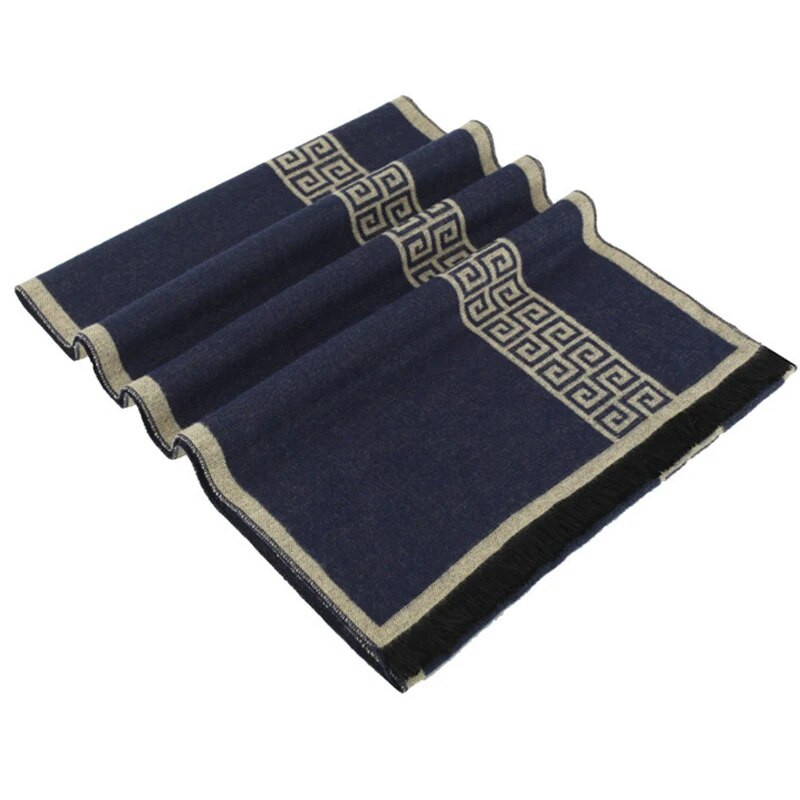 Leo anvi scrisoare de bună calitate, marca de lux, eșarfă pentru bărbați, mătase, cașmir, eșarfă de afaceri, șal, gât de iarnă, eșarfe calde bărbați