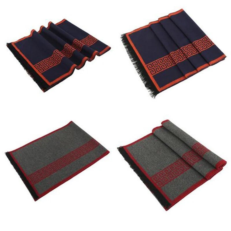 Leo anvi scrisoare de bună calitate, marca de lux, eșarfă pentru bărbați, mătase, cașmir, eșarfă de afaceri, șal, gât de iarnă, eșarfe calde bărbați