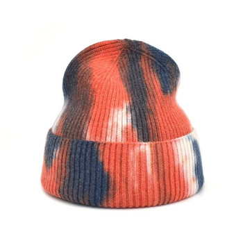 Tie Dye Hip Hop Unisex Άνοιξη Φθινοπωρινό Beanie Outdoor Keep Warm Ελαστικότητα Προσωπικότητα Πλεκτό Καπέλο Καπέλο σκι