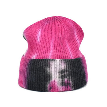 Tie Dye Hip Hop Unisex Άνοιξη Φθινοπωρινό Beanie Outdoor Keep Warm Ελαστικότητα Προσωπικότητα Πλεκτό Καπέλο Καπέλο σκι