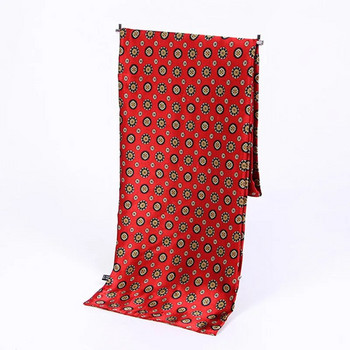 Paisley τύπωμα cravat μεταξωτό Κασκόλ πολυτελείας ανδρικής επωνυμίας με σατέν φουλάρια, ρετρό μαλακό σκούτερ με μοτίβο μπαντάνα αρσενικά σάλια και περιτυλίγματα
