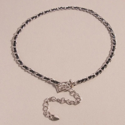 Modni ženski mentalni remen Pojasevi Zlatni Srebrni Klasični lančići oko struka Pojasevi za hlače Kaputi Punk Y2K stil Luksuzni brend Pojas