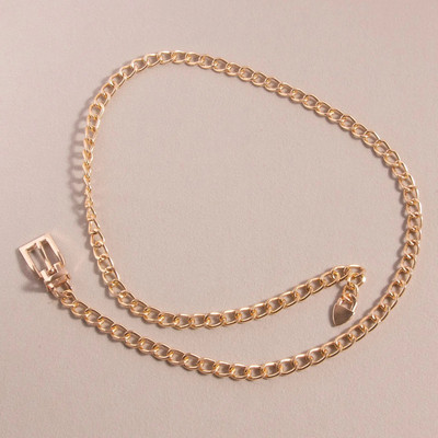 Modni ženski mentalni remen Pojasevi Zlatni Srebrni Klasični lančići oko struka Pojasevi za hlače Kaputi Punk Y2K stil Luksuzni brend Pojas