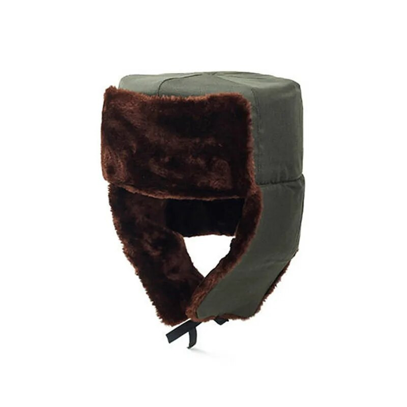 2023. g. New Russia Pieaugušo cepures Vīriešu 100% dabīgas īstas aitādas bumbvedēja cepures vīriešu ikdienas ziemas silta aitādas cepure