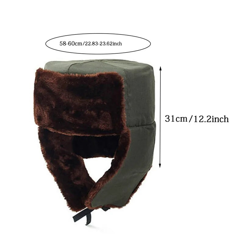 2023. g. New Russia Pieaugušo cepures Vīriešu 100% dabīgas īstas aitādas bumbvedēja cepures vīriešu ikdienas ziemas silta aitādas cepure