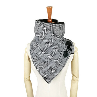 Leo anvi karirano Houndstooth vuneni zimski ženski muški šal modni šal ovratnik omot šalovi omotač Unisex šal Rog Preklopni zatvaranje