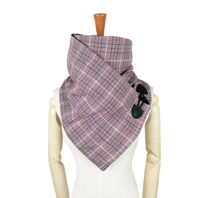 Leo anvi karirano Houndstooth vuneni zimski ženski muški šal modni šal ovratnik omot šalovi omotač Unisex šal Rog Preklopni zatvaranje