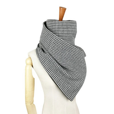 Leo anvi zimski šal s prstenom za žene Novost Karirano u obliku ptičje zubice Održava toplinu beskonačni šal za muškarce cijevni šalovi i šalovi luksuzne marke