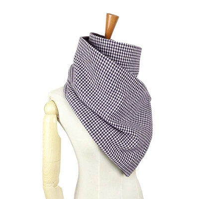 Leo anvi zimski šal s prstenom za žene Novost Karirano u obliku ptičje zubice Održava toplinu beskonačni šal za muškarce cijevni šalovi i šalovi luksuzne marke