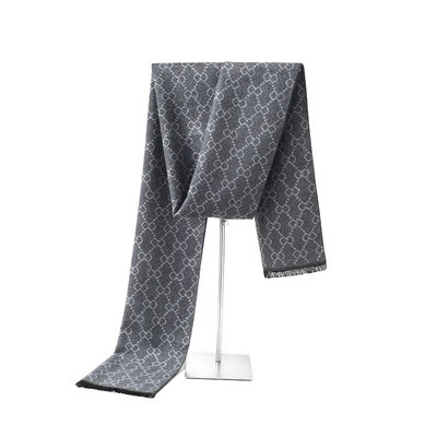 Luksuzni klasični dizajnerski brend Zimski šal Ležerni poslovni okovratni muški šalovi od kašmira Muški topli slovni pamučni šal na vrhu