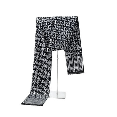 Luksuzni klasični dizajnerski brend Zimski šal Ležerni poslovni okovratni muški šalovi od kašmira Muški topli slovni pamučni šal na vrhu