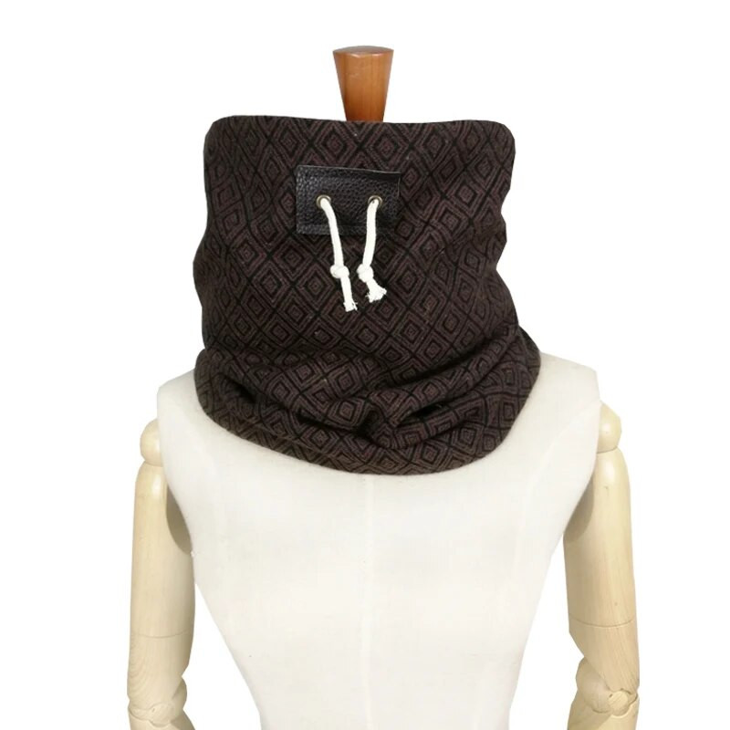 Dizajner brenda Leo anvi muški zimski šal Unisex topliji vrat za dečka poklon maska za lice Pleteni šal od žerseja Infinity šalovi