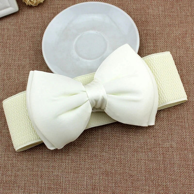 Ženski pojas s velikom mašnom Elastični široki rastezljivi pojas oko struka Novi dizajnerski pojasevi Naramenice za djevojčice Odjevni dodaci Pojas za ženske haljine