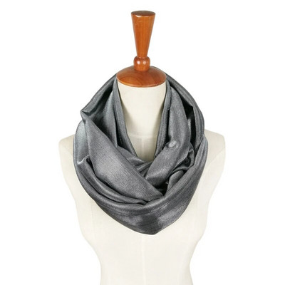 Leo anvi dizajn Unisex Whiting and Davis sjajni zlatno srebrni vintage metalni pleteni šal muškarci žene Vrat topli večernji omotani šalovi