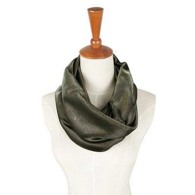 Leo anvi dizajn Unisex Whiting and Davis sjajni zlatno srebrni vintage metalni pleteni šal muškarci žene Vrat topli večernji omotani šalovi