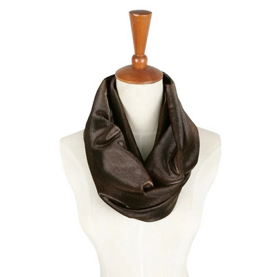 Leo anvi dizajn Unisex Whiting and Davis sjajni zlatno srebrni vintage metalni pleteni šal muškarci žene Vrat topli večernji omotani šalovi