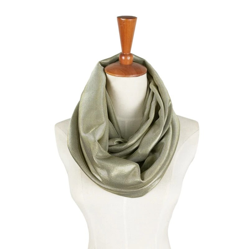 Leo anvi dizajn Unisex Whiting and Davis sjajni zlatno srebrni vintage metalni pleteni šal muškarci žene Vrat topli večernji omotani šalovi