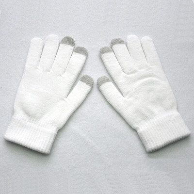 Jauni ziemas biezi silti cimdi vīriešiem sievietēm studentiem trikotāžas trīs pirkstu skārienjutīga ekrāna dūraiņi āra riteņbraukšanas slēpošanas cimdi