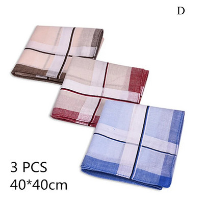 5kom/lot kvadratni karirani prugasti rupčići za muškarce, klasični vintage džepni pamučni ručnik za svatove 38*38 cm, nasumično