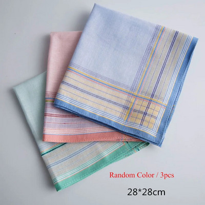 5kom/lot kvadratni karirani prugasti rupčići za muškarce, klasični vintage džepni pamučni ručnik za svatove 38*38 cm, nasumično