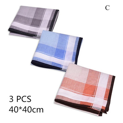 5kom/lot kvadratni karirani prugasti rupčići za muškarce, klasični vintage džepni pamučni ručnik za svatove 38*38 cm, nasumično