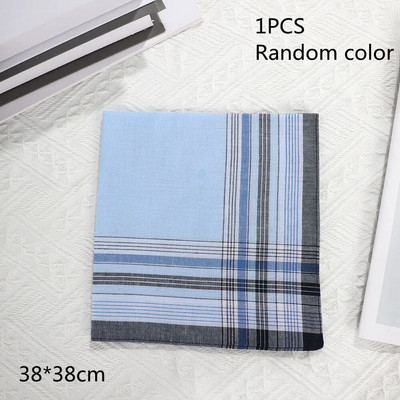 5kom/lot kvadratni karirani prugasti rupčići za muškarce, klasični vintage džepni pamučni ručnik za svatove 38*38 cm, nasumično