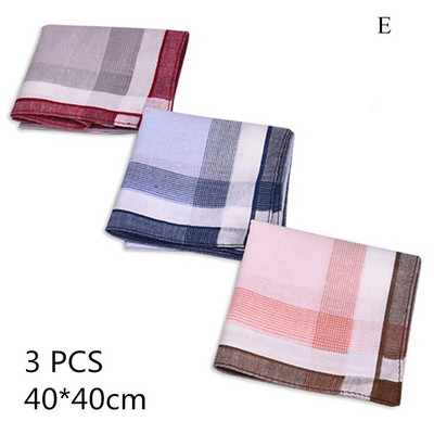 5kom/lot kvadratni karirani prugasti rupčići za muškarce, klasični vintage džepni pamučni ručnik za svatove 38*38 cm, nasumično