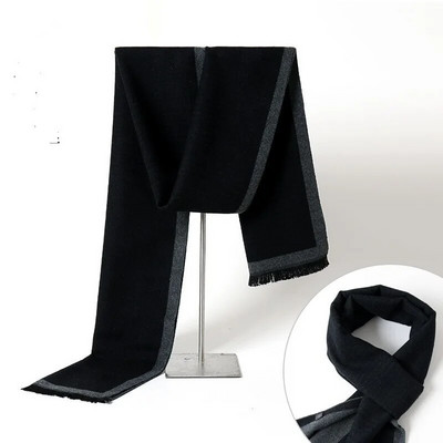 Eșarfă de iarnă pentru bărbați la modă, în carouri de lux, eșarfe de cașmir pentru bărbați. Batic cald de afaceri, șal de pashmina, Cadouri de Crăciun pentru bărbați