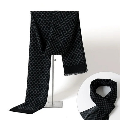 Eșarfă de iarnă pentru bărbați la modă, în carouri de lux, eșarfe de cașmir pentru bărbați. Batic cald de afaceri, șal de pashmina, Cadouri de Crăciun pentru bărbați