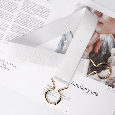 Novi 1kom modni ženski remeni PU crno bijeli pojas za struk Tanki elastični pojas za haljinu Odjevni dodaci Cinturon Mujer Vruća rasprodaja