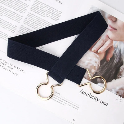 Novi 1kom modni ženski remeni PU crno bijeli pojas za struk Tanki elastični pojas za haljinu Odjevni dodaci Cinturon Mujer Vruća rasprodaja