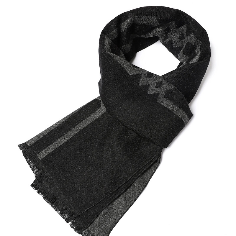 Jesenski debeli ručnik za plažu 180X33CM, modni karirani topli šal od kašmira, muški poslovni omoti, šalovi, zimski klasični pašmina šalovi