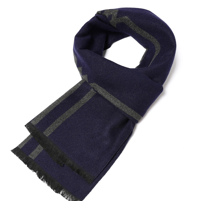 Jesenski debeli ručnik za plažu 180X33CM, modni karirani topli šal od kašmira, muški poslovni omoti, šalovi, zimski klasični pašmina šalovi