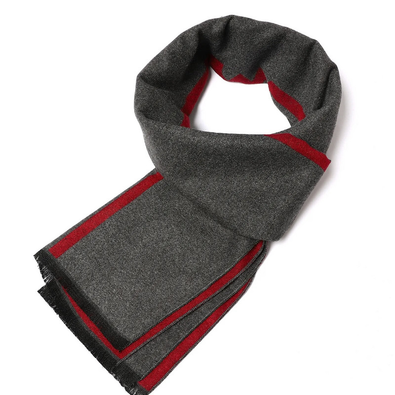 Jesenski debeli ručnik za plažu 180X33CM, modni karirani topli šal od kašmira, muški poslovni omoti, šalovi, zimski klasični pašmina šalovi