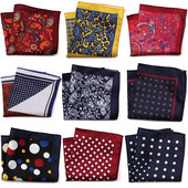 Jauna dizaina modes vīriešu kabatas kvadrātveida kabatlakats 23 * 23 CM Paisley Dot Chest Hankies kāzu vīriešu uzvalks hanky krūšu dvielis