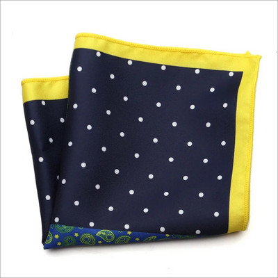 Jauna dizaina modes vīriešu kabatas kvadrātveida kabatlakats 23 * 23 CM Paisley Dot Chest Hankies kāzu vīriešu uzvalks hanky krūšu dvielis