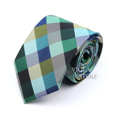 Modna karirana prugasta kravata 8 cm tamnoplava poliesterska muška uredska svečana kravata Poslovni smoking odijelo Košulja Kravata Poklon za muškarce Dodatak