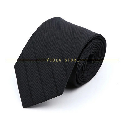 Modna karirana prugasta kravata 8 cm tamnoplava poliesterska muška uredska svečana kravata Poslovni smoking odijelo Košulja Kravata Poklon za muškarce Dodatak