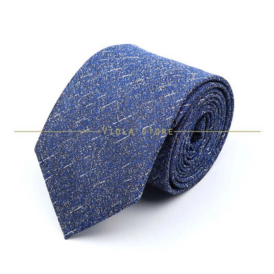Modna karirana prugasta kravata 8 cm tamnoplava poliesterska muška uredska svečana kravata Poslovni smoking odijelo Košulja Kravata Poklon za muškarce Dodatak