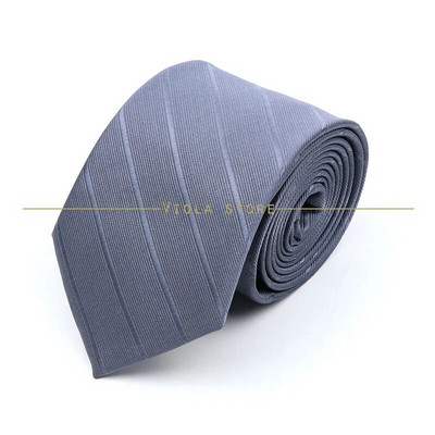 Modna karirana prugasta kravata 8 cm tamnoplava poliesterska muška uredska svečana kravata Poslovni smoking odijelo Košulja Kravata Poklon za muškarce Dodatak