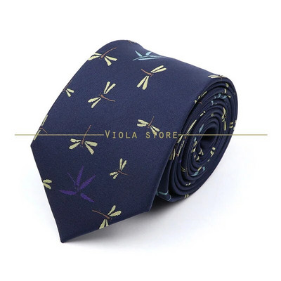 Modna karirana prugasta kravata 8 cm tamnoplava poliesterska muška uredska svečana kravata Poslovni smoking odijelo Košulja Kravata Poklon za muškarce Dodatak