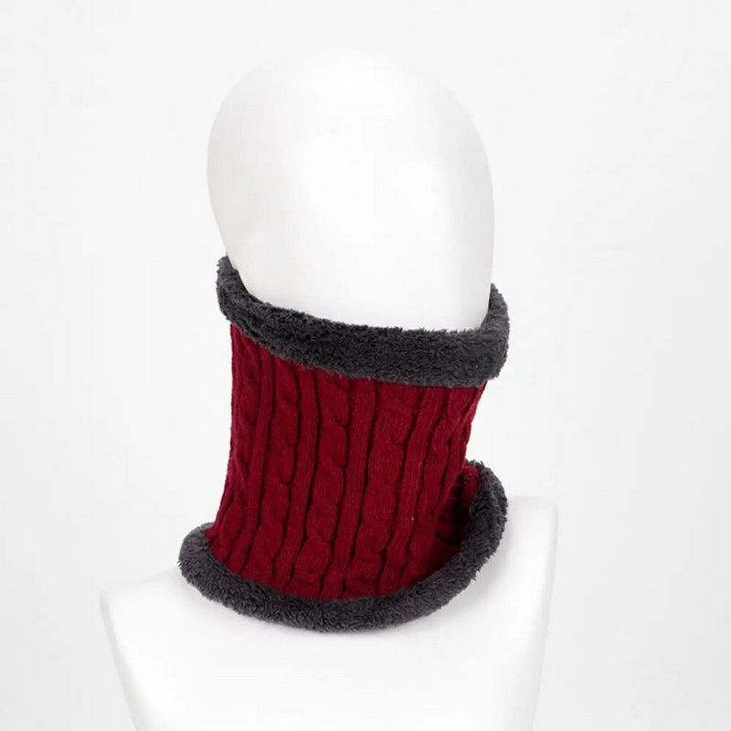 Kontrastset värvi sall Mugav stiilne unisex kaelamähis, soe tuulekindel õuestegevusteks nagu suusatamine uisutamine jalgrattaga kaelamähis