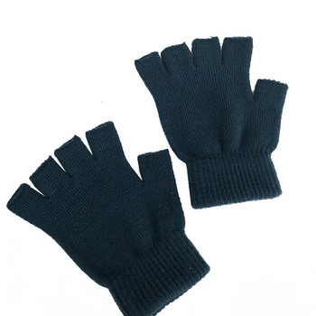 Χειμερινά γάντια χωρίς δάχτυλα Unisex Γάντια εξωτερικού χώρου Κοντό ζεστό γάντι Γυναικεία Ανδρικά μάλλινα πλεκτά γάντια ελαστικό γάντι άνεσης