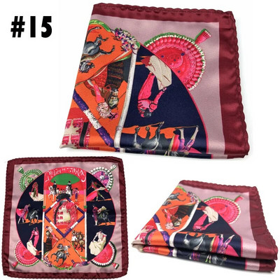 Vīriešu uzvalks kabatas krūšu dvielis 23*23cm kabatlakatiņi apdrukāti mazs kvadrāts Hanky retro britu korejiešu kleita kabatas kvadrāts