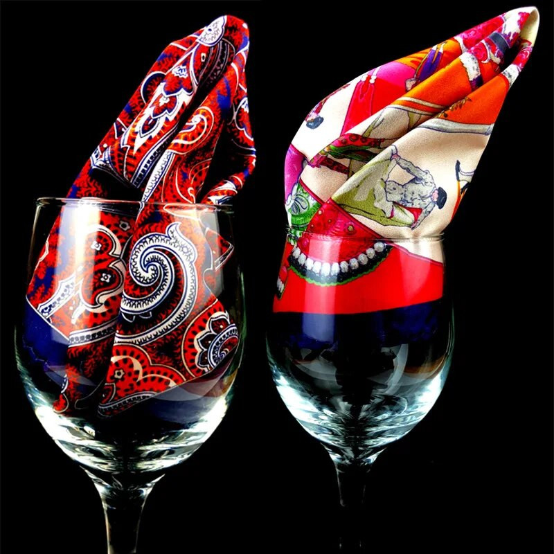 Vīriešu uzvalks kabatas krūšu dvielis 23*23cm kabatlakatiņi apdrukāti mazs kvadrāts Hanky retro britu korejiešu kleita kabatas kvadrāts