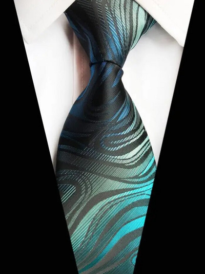 Ricnais kvalitetna cvjetna kravata 8 cm, svilena kravata, karirana muška vjenčana kravata Jacquard tkana, formalno odijelo s paisley kravatom, poslovna zabava