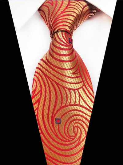 Ricnais kvalitetna cvjetna kravata 8 cm, svilena kravata, karirana muška vjenčana kravata Jacquard tkana, formalno odijelo s paisley kravatom, poslovna zabava